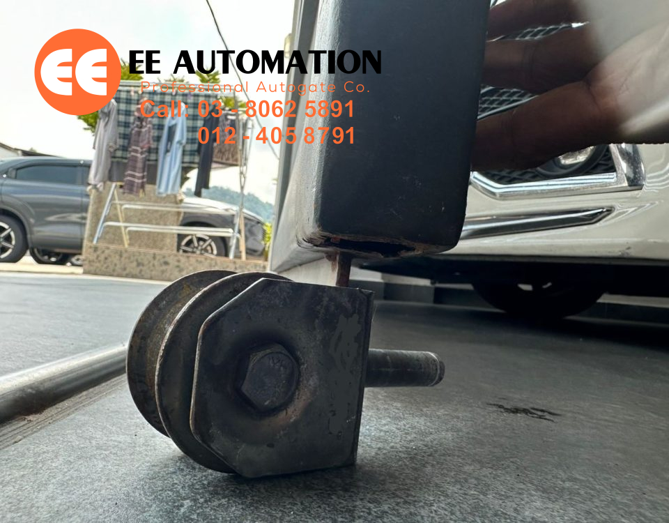 Repair Auto Gate Wheel Damaged